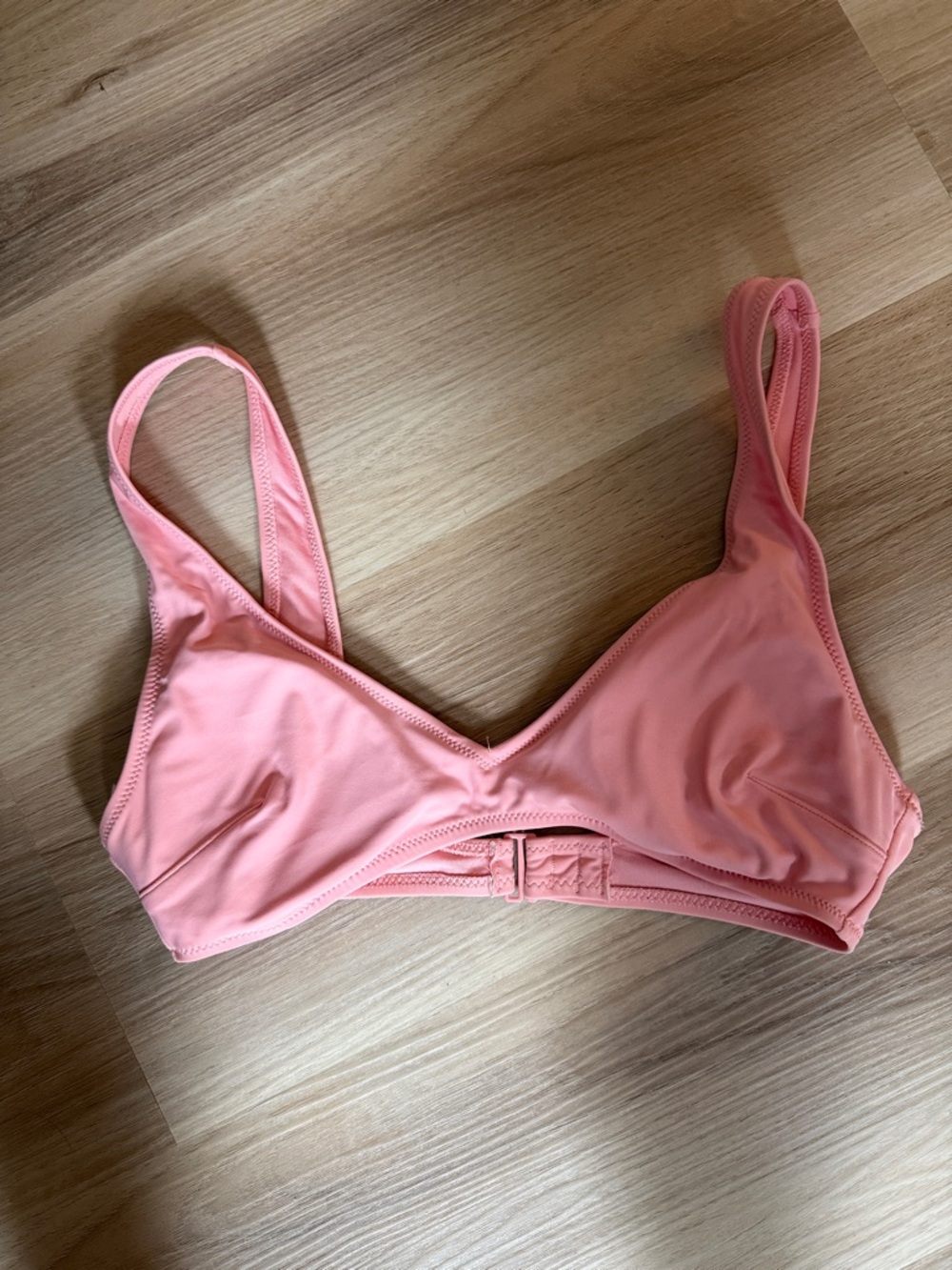 aerie Pink Wireless Triangle Swim Bikini Top